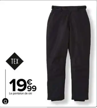 Carrefour Drive Pantalon de ski femme offre