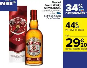 Carrefour Drive Blended Scotch Whisky CHIVAS REGAL offre