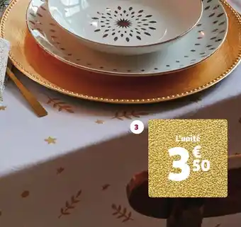 Auchan ASSIETTE PLATE Ø 26.5cm ACTUEL offre