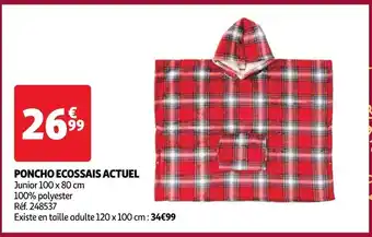 Auchan PONCHO ECOSSAIS ACTUEL offre