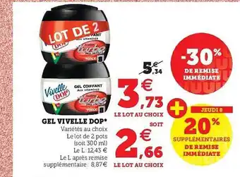 Super U Gel Vivelle Dop offre