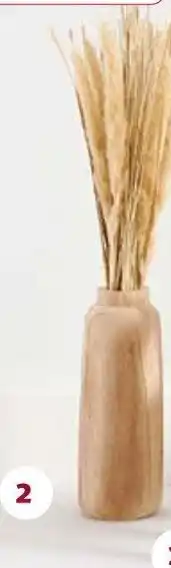 Auchan VASE EN BOIS H.30 CM offre