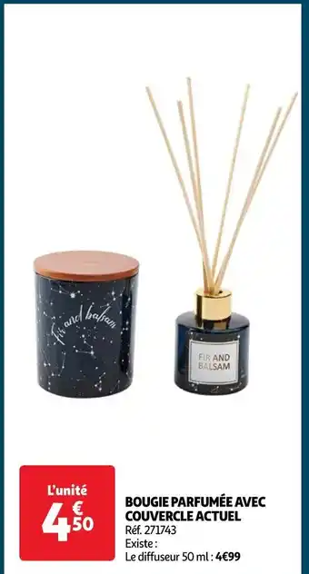 Auchan BOUGIE PARFUMÉE AVEC COUVERCLE ACTUEL Réf. 271743 offre