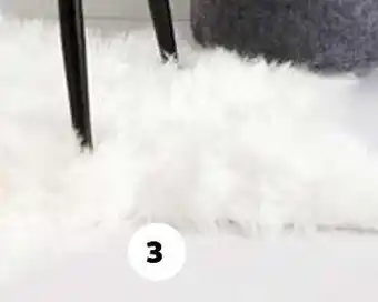 Auchan Tapis étoile fausse fourrure 90 cm offre