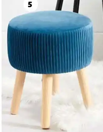 Auchan Tabouret velours 031 cm h.38 cm offre