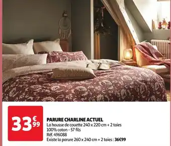 Auchan PARURE CHARLINE ACTUEL offre
