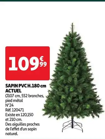 Auchan SAPIN PVC H.180 cm ACTUEL offre