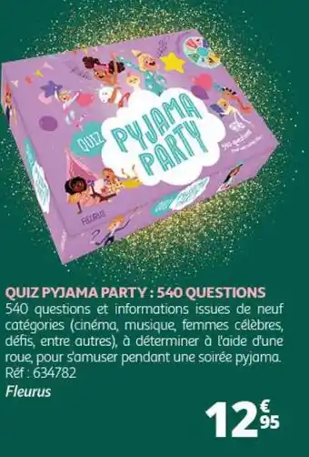 Auchan QUIZ PYJAMA PARTY: 540 QUESTIONS offre