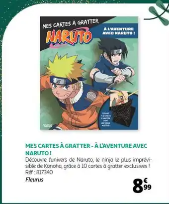 Auchan MES CARTES À GRATTER-À L'AVENTURE AVEC NARUTO! offre