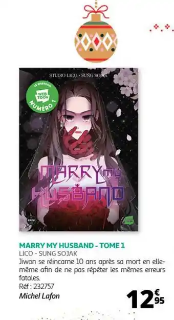 Auchan MARRY MY HUSBAND - TOME 1 LICO-SUNG SOJAK offre