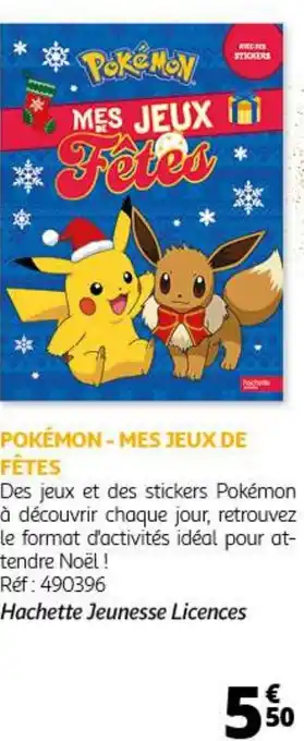 Auchan POKÉMON - MES JEUX DE FÊTES offre