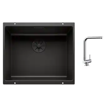 Bricomarché Pack évier silgranit + mitigeur noir chromé - 526492 offre