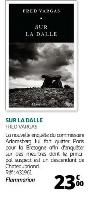 Auchan SUR LA DALLE FRED VARGAS offre