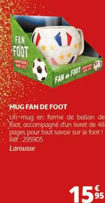 Auchan MUG FAN DE FOOT offre