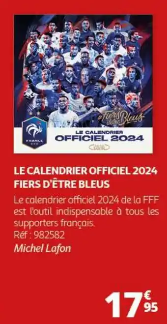 LE CALENDRIER OFFICIEL 2024 FIERS D'ÊTRE BLEUS