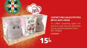Auchan COFFRET MES JOLIES PETITES BÊTES ANTI-FROID offre