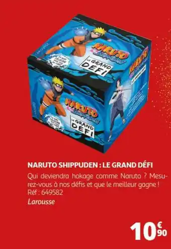 Auchan NARUTO SHIPPUDEN: LE GRAND DÉFI offre