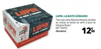 LUPIN: LA BOITE À ÉNIGMES