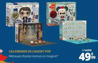 Auchan CALENDRIER DE L'AVENT POP offre