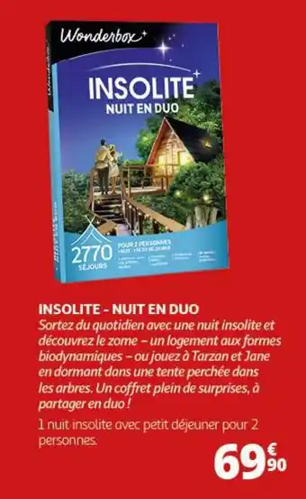 Auchan INSOLITE - NUIT EN DUO offre
