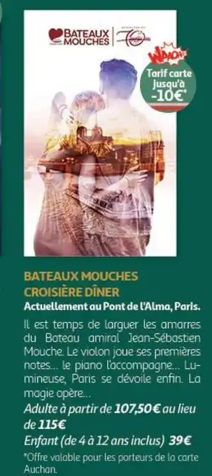 BATEAUX MOUCHES CROISIĂRE DĂNER