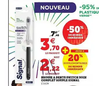 Brosse Ă Dents Switch Soin Complet Souple Signal