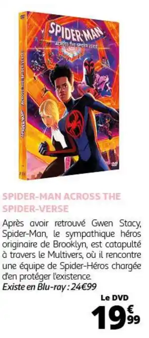 Auchan SPIDER-MAN ACROSS THE SPIDER-VERSE offre