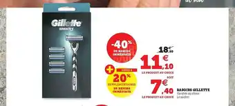 Super U Rasoirs Gillette offre