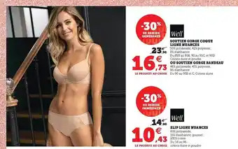 Soutien Gorge Coque Ligne Nuances Ou Soutien Gorge Bandeau, Slip Ligne Nuances Well