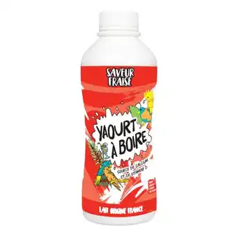 Auchan Yaourt à boire fraise offre