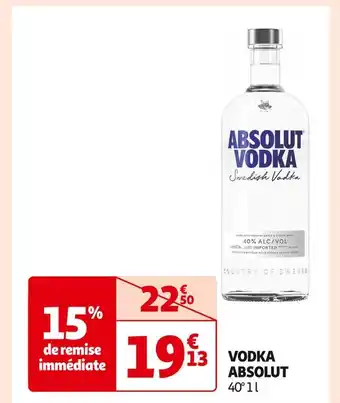 Auchan Supermarché Vodka absolut vodka offre