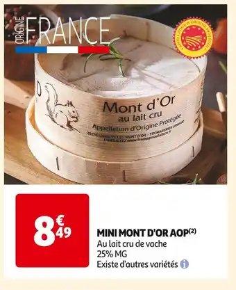 Auchan Supermarché Mini mont d'or aop offre