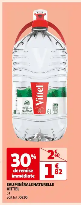 Auchan Supermarché Vittel eau minérale naturelle offre