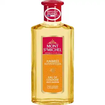 Auchan Eau de cologne ambrée authentique mont st michel offre
