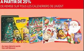 M&ms à partir de 25% de remise sur tous les calendriers de l'avent