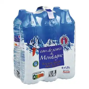 Auchan Eau de source de montagne auchan offre