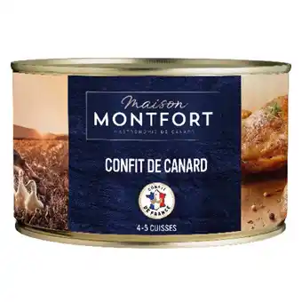 Auchan Confit de canard 4/5 cuisses maison montfort offre