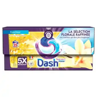 Auchan Lessive capsule vanille et fleurs de mimosa dash pods offre