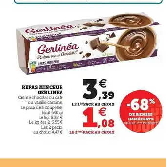 Super U Repas Minceur Gerlinea offre