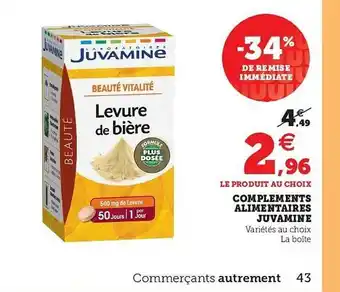Compléments Alimentaires Juvamine
