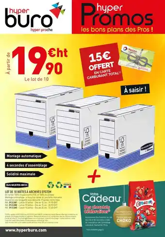 LOT DE 10 BOĂTES Ă ARCHIVES SYSTEM