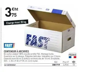 CONTENEUR À ARCHIVES