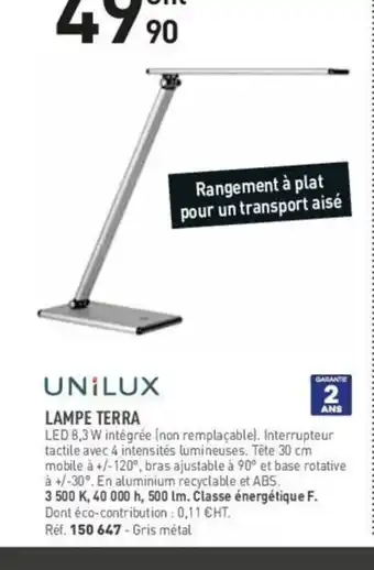 Hyperburo LAMPE TERRA offre
