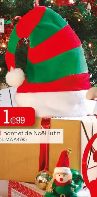 Bonnet de Noël lutin