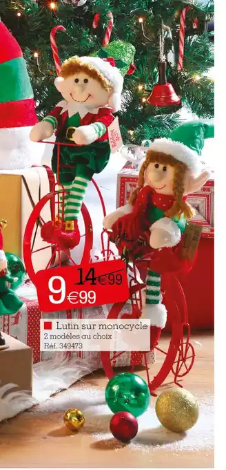 Lutin sur monocycle
