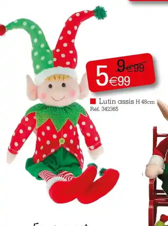 Kandy Lutin assis H 48cm offre