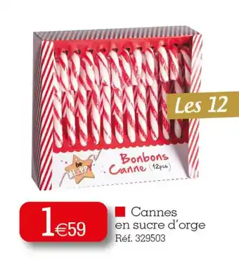 Kandy Cannes en sucre d'orge offre