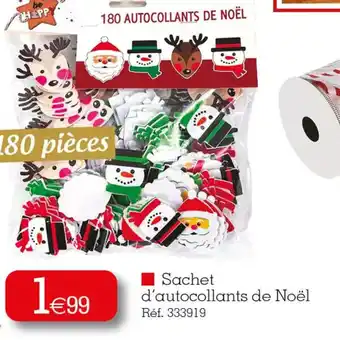 Kandy Sachet d'autocollants de Noël offre