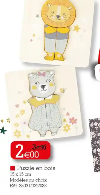 Kandy Puzzle en bois offre