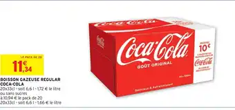 Intermarché Express BOISSON GAZEUSE REGULAR COCA-COLA offre